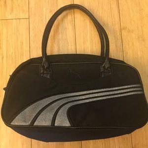 EUC Black Puma Purse 14”x6.5”